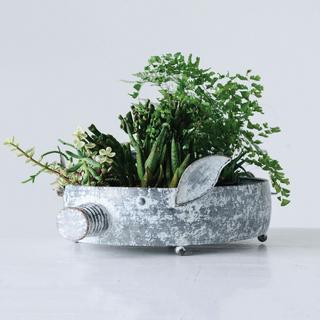 Casual Country Metal Pig Container
