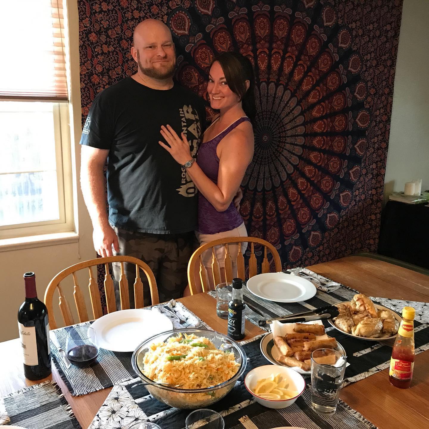 Filipino dinner at home