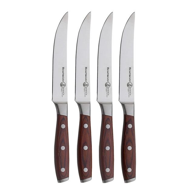 Messermeister Avanta 4-Piece Fine Edge Steak Knife Set, Pakkawood Handle