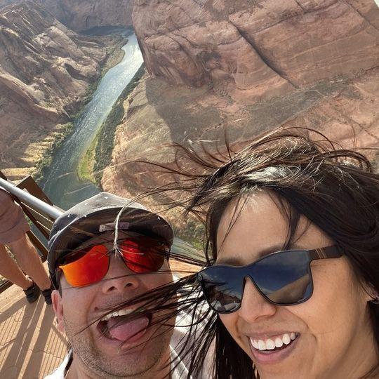 Windy day at Horseshoe Bend