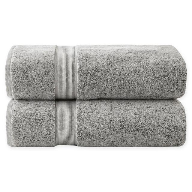 Madison Park Signature Bath Towels in Silver (Set of 2)