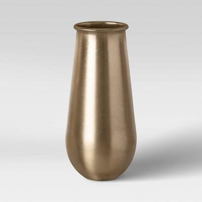 12" x 5" Decorative Metal Vase Brass - Threshold™