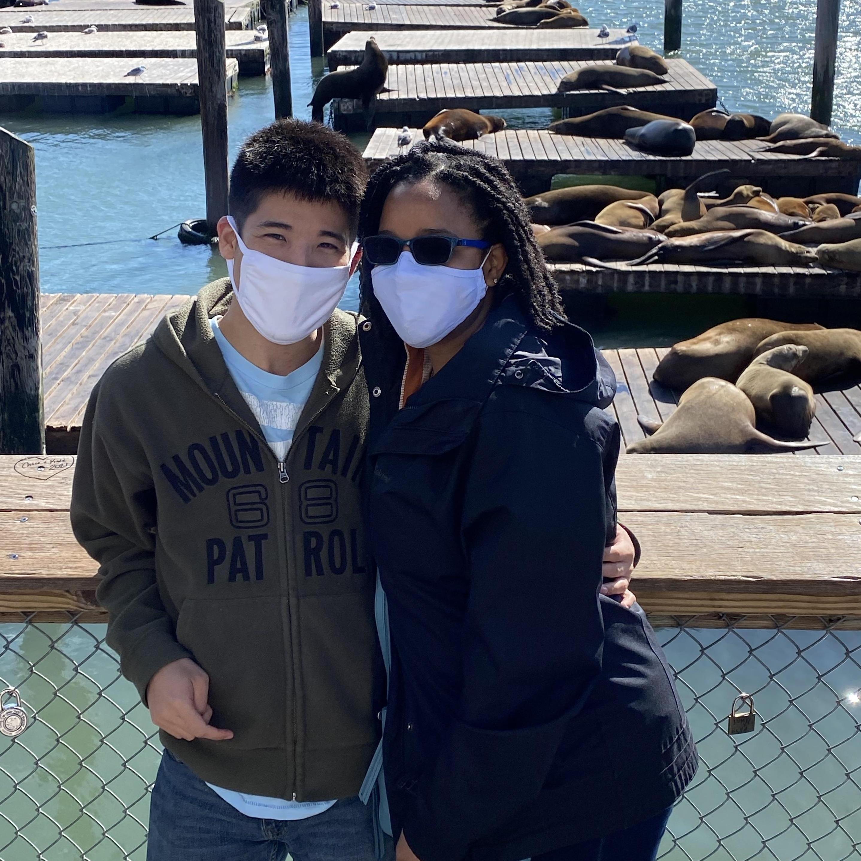 Our first long trip together to California to see Aki's sister and other Cali friends. We saw sea lions as well in the bay.
