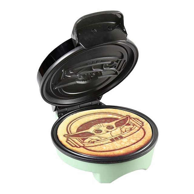 Uncanny Brands Star Wars The Mandalorian The Child Waffle Maker- Baby Yoda Waffles