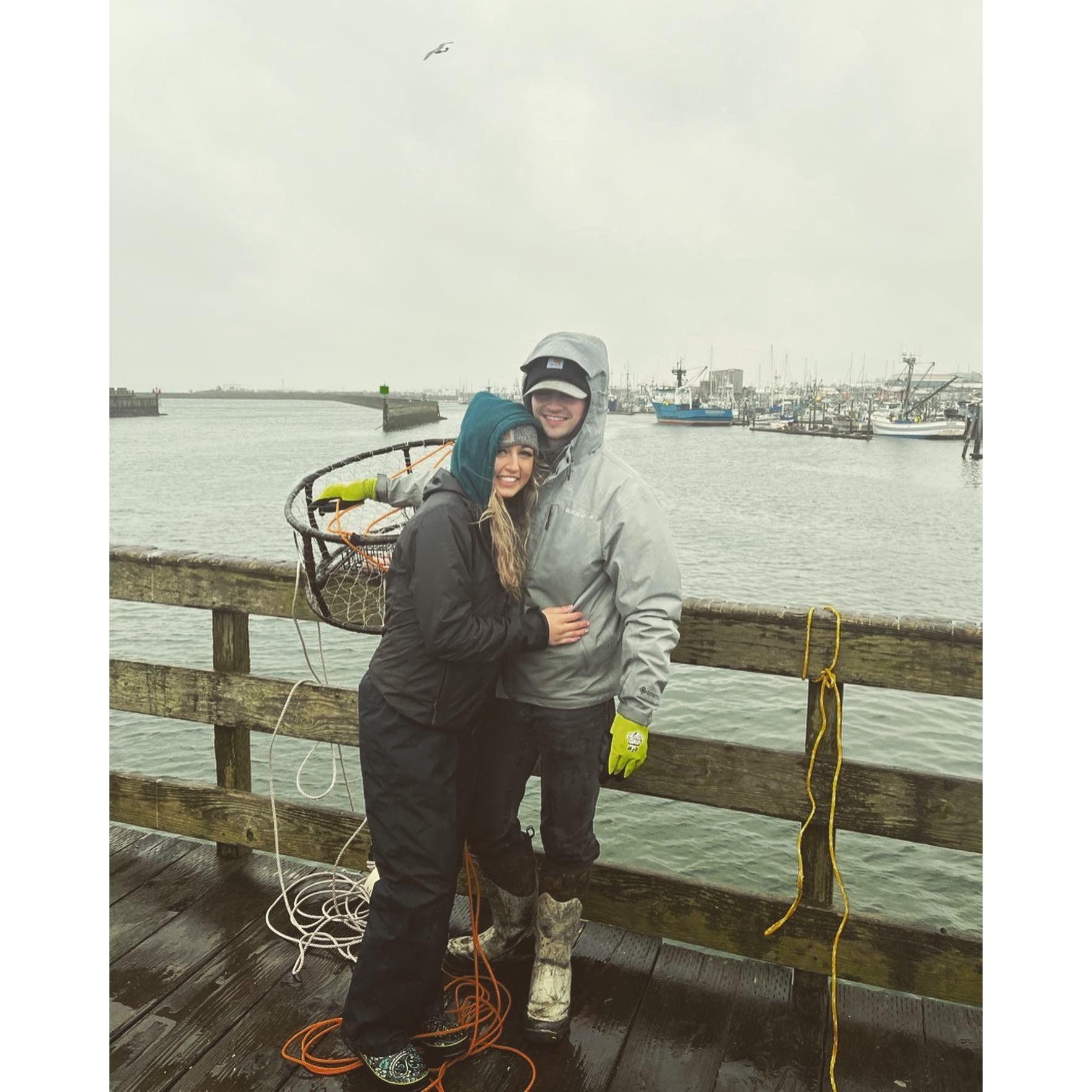 Crabbing at Westport, WA