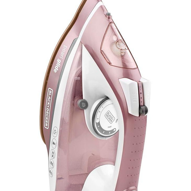 BLACK+DECKER Pearl Iron, IR2398, 50% Smoother Gliding with Pearl-Infused Ceramic Soleplate, Powerful Steam, 8 Foot Cord, Vertical Steam Function