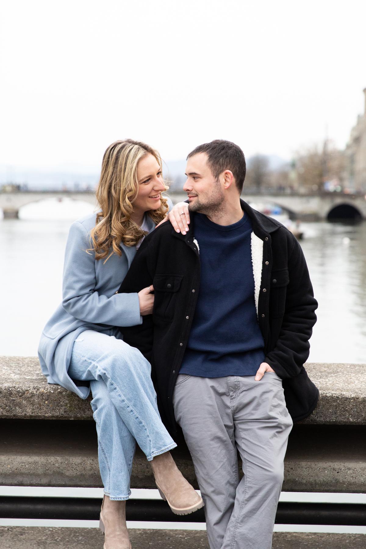 A photo from our engagement shoot in Switzerland!