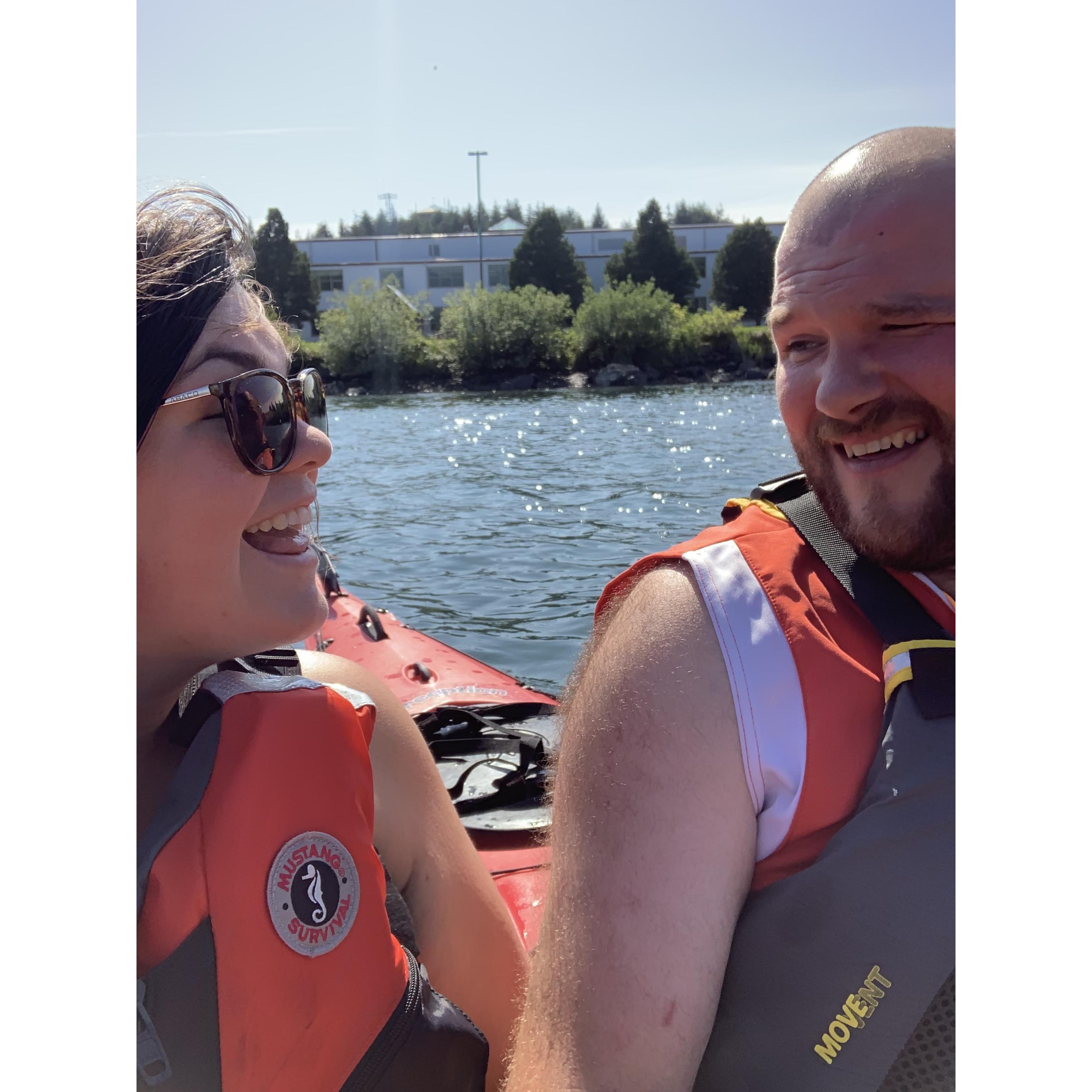 Our first kayak trip