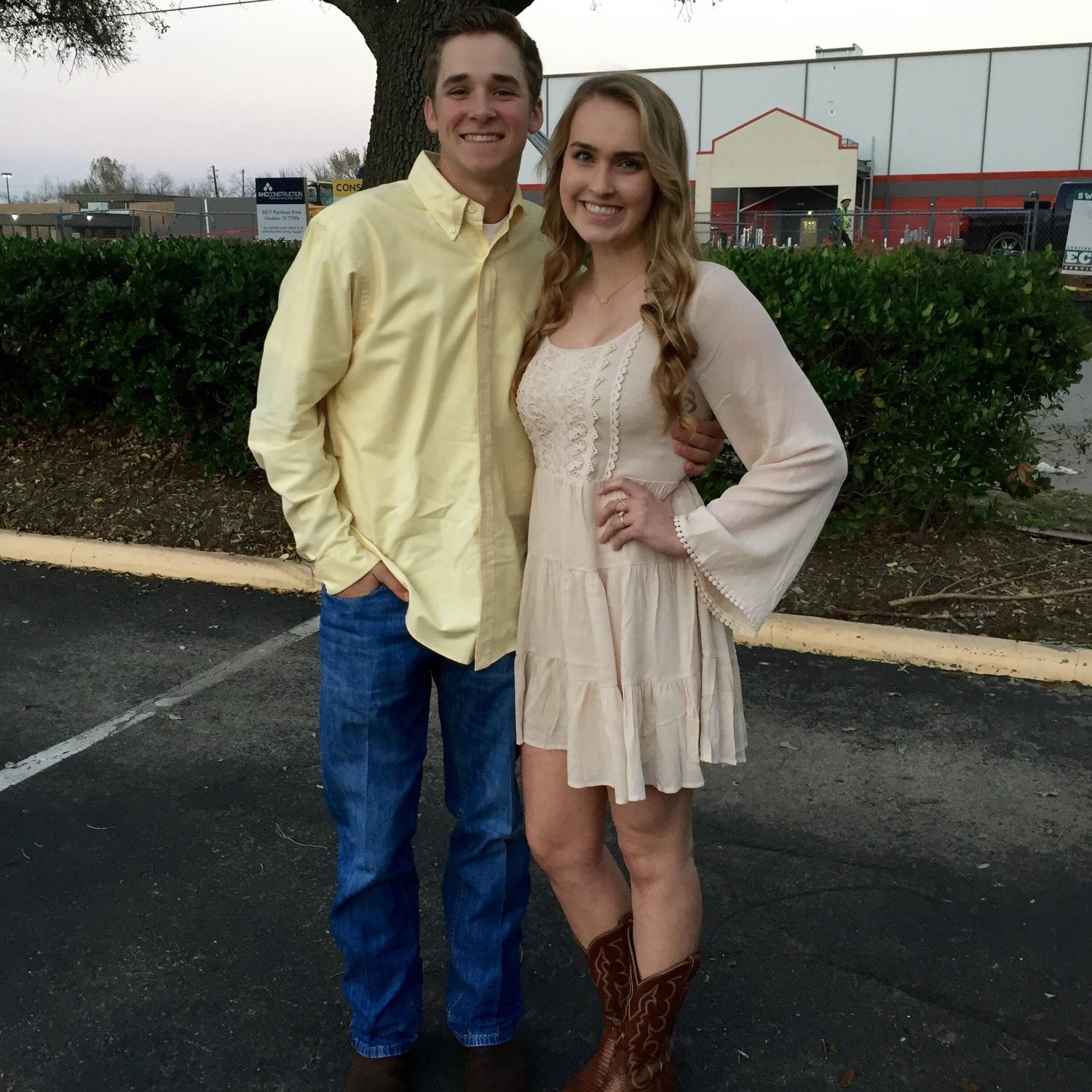 One of our first dates!! Rodeo - 2016
