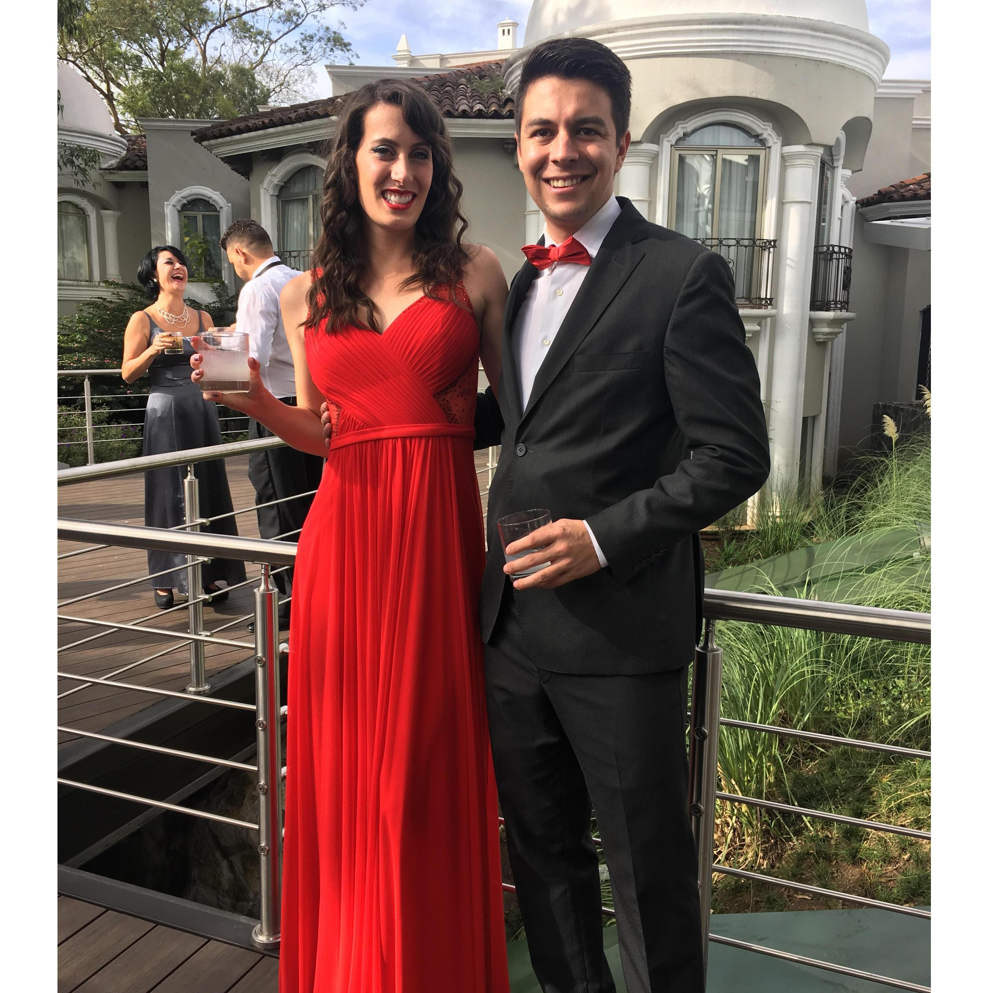 At a friend's wedding in Guatemala City. We're excited to see all you glamorous people in your fancy pants soon!