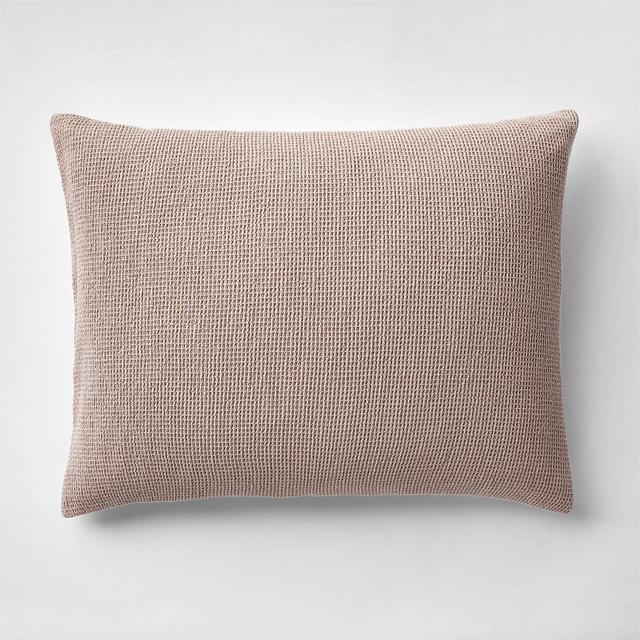 Scoop Classic Mauve Waffle Weave Organic Cotton Kids Pillow Sham