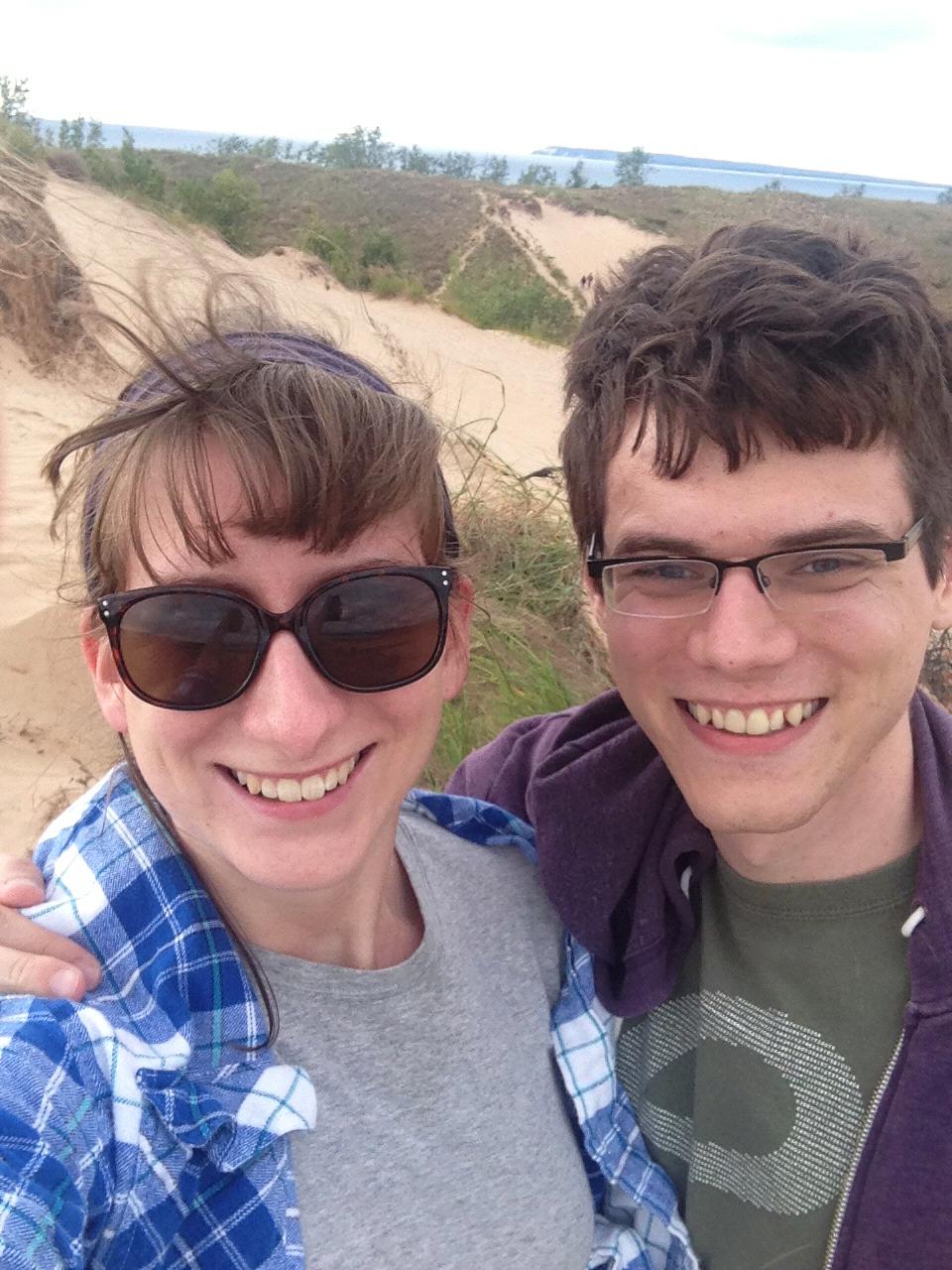 Half-way up a dune at Sleeping Bear National Lakeshore (2013)