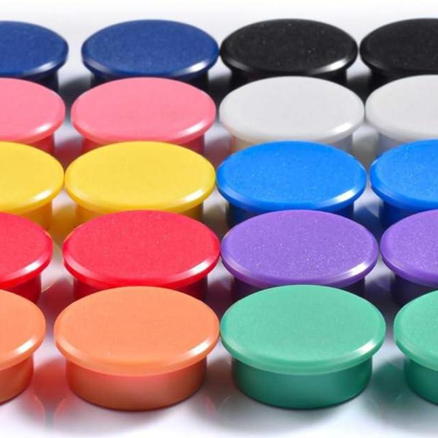 DARUITE Fridge Magnets Refrigerator Magnets, Strong Magnets for Whiteboard Magnets, Small Magnets Heavy Duty Magnets Mini Cute Magnets for Fridge, Locker, White Board,Kitchen,Office(20Pcs-10 Colors)