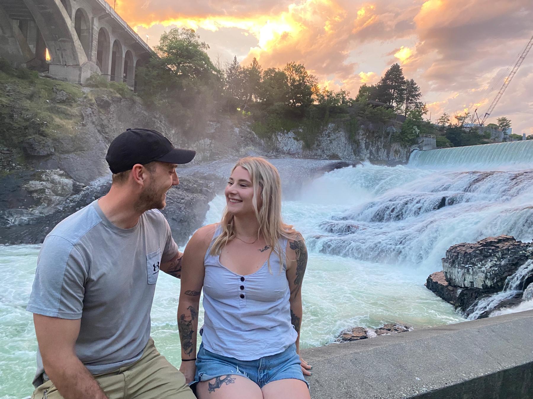 Downtown Spokane with Kyla’s parents for their first visit to Spokane!