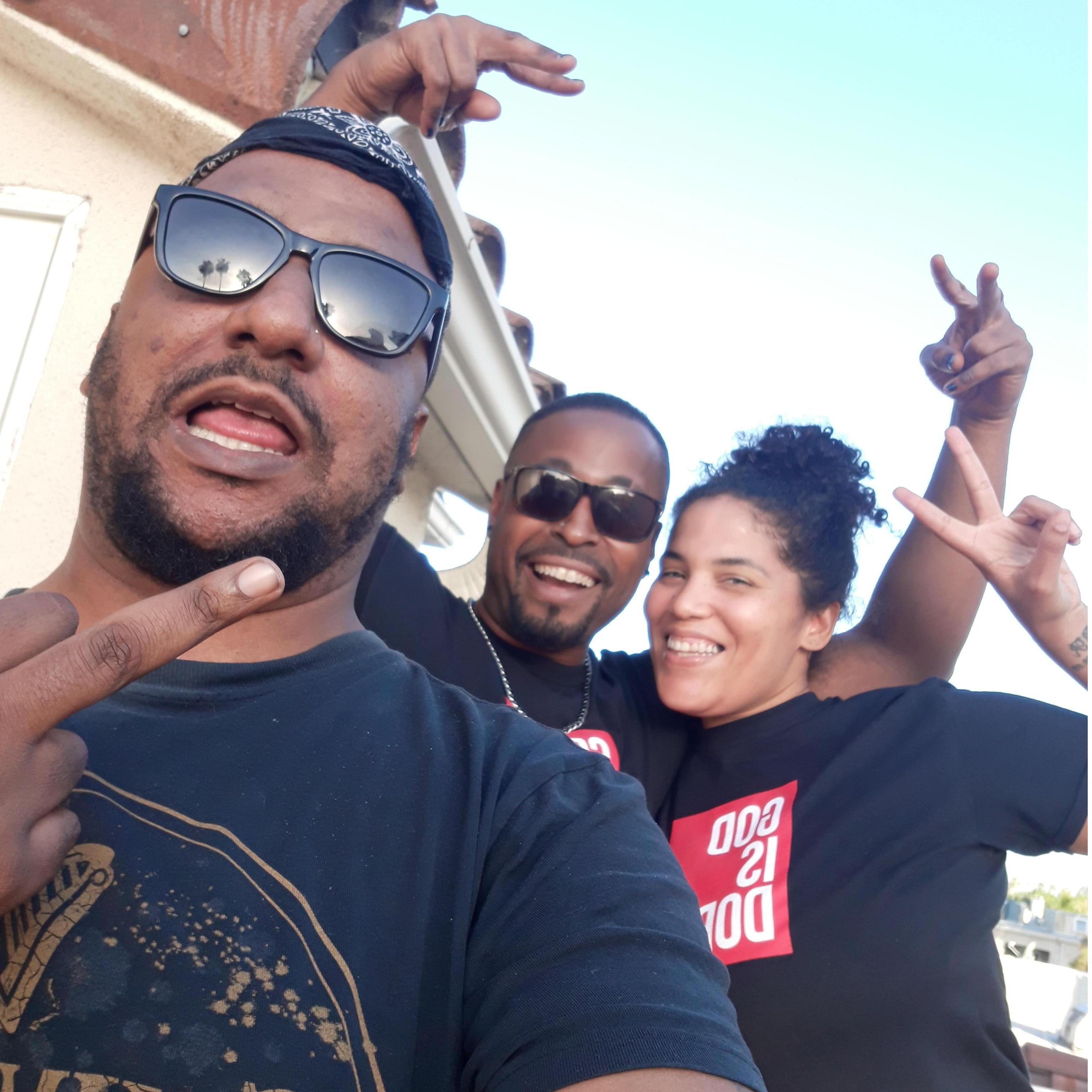 On the roof of our new house, celebrating a successful move-in with friends who braved the pandemic to help us!