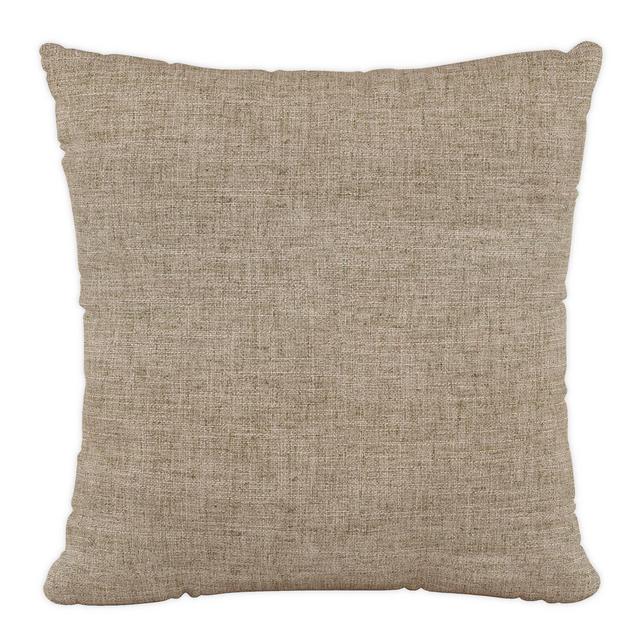 Skyline Furniture Zuma Linen Square Throw Pillow in Brown