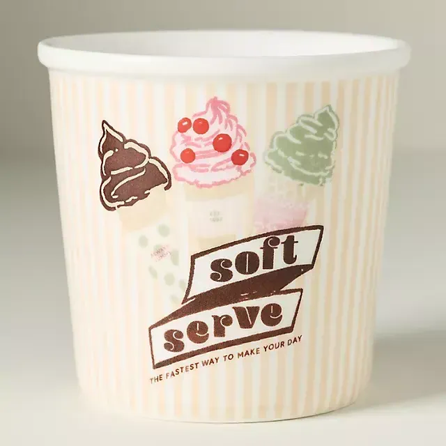 Glace Stoneware Ice Cream Pint Bowl