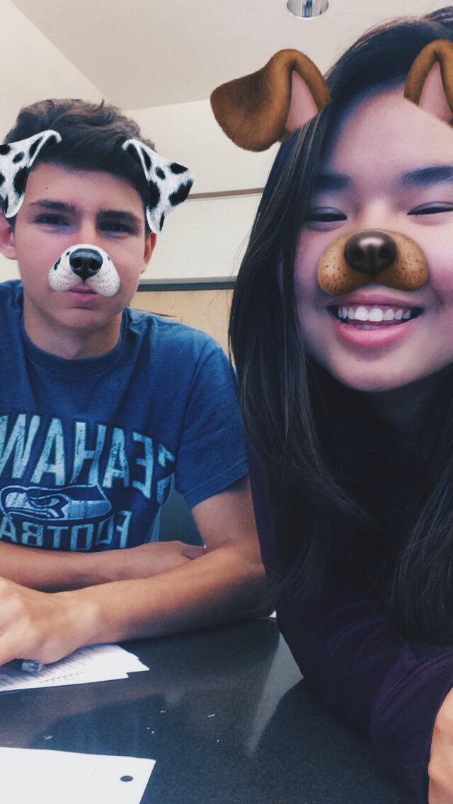 Our very first picture together!! Sophomore year of high school, where we had ✨chemistry✨ together! (Oct 2016)