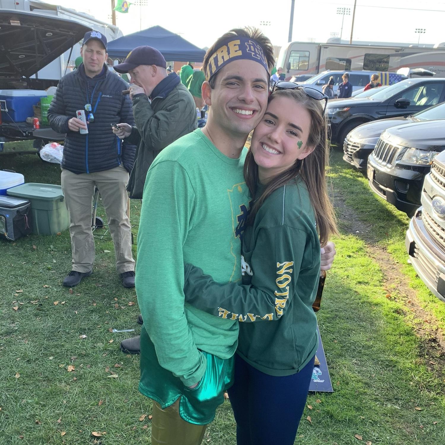 The start to a life of tailgating together