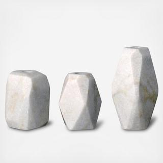 Marble Taper Holder 3-Piece Set