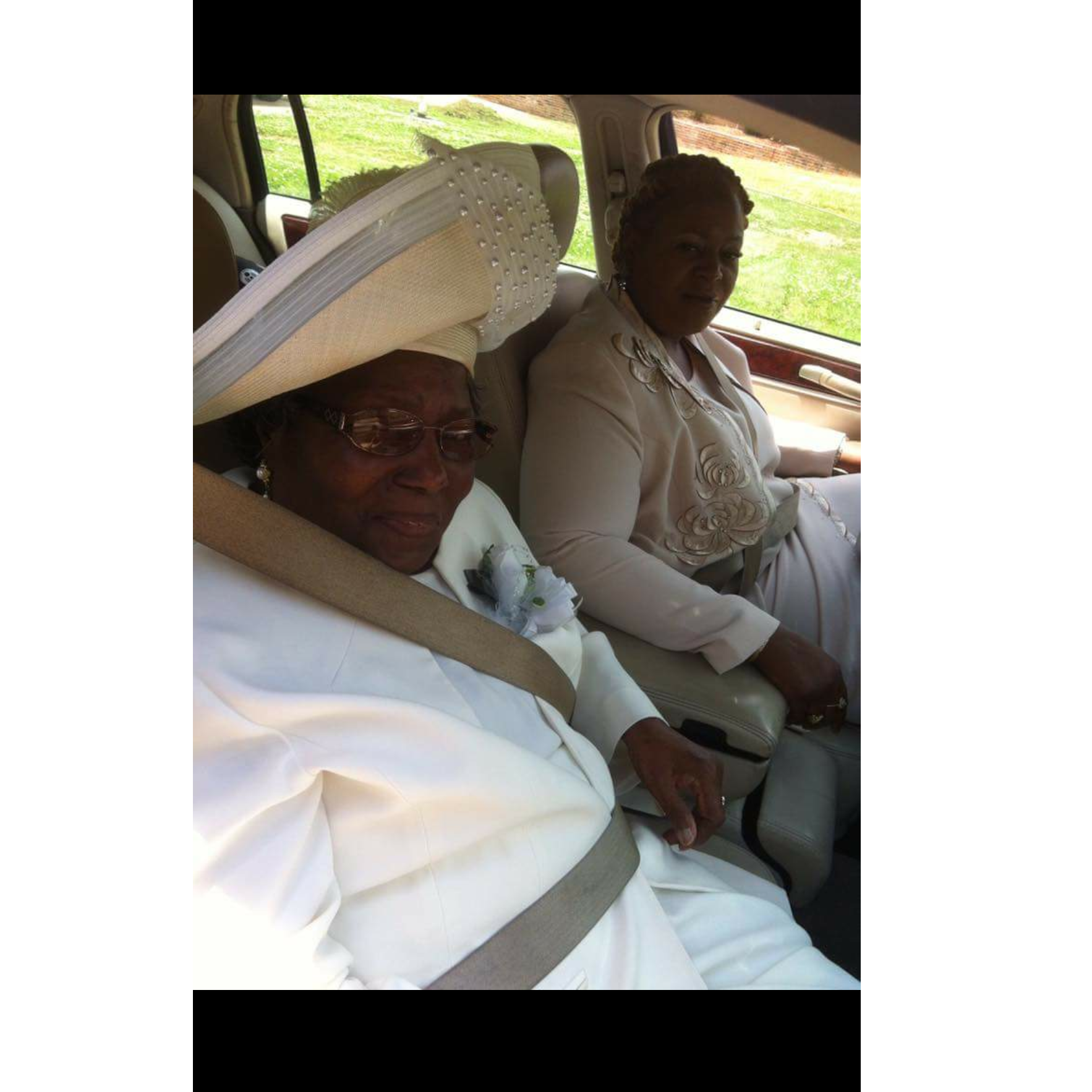 Kj mother and grandmother after church