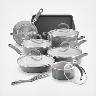 Create Delicious 13-Piece Aluminum Nonstick Cookware Set