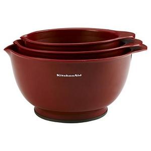 KitchenAid Classic Mixing Bowls Red (Set of 3)