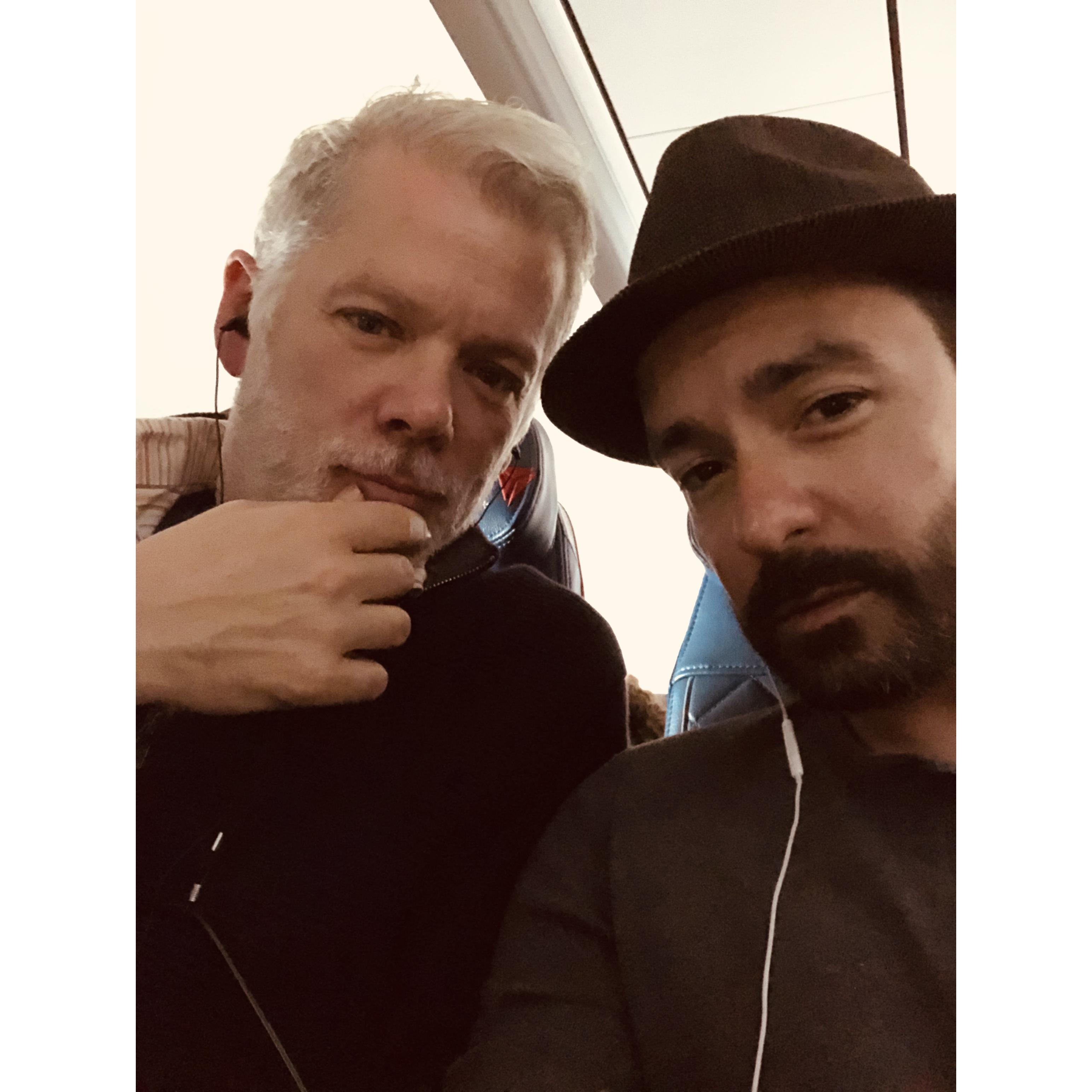 That time we were on a plane.