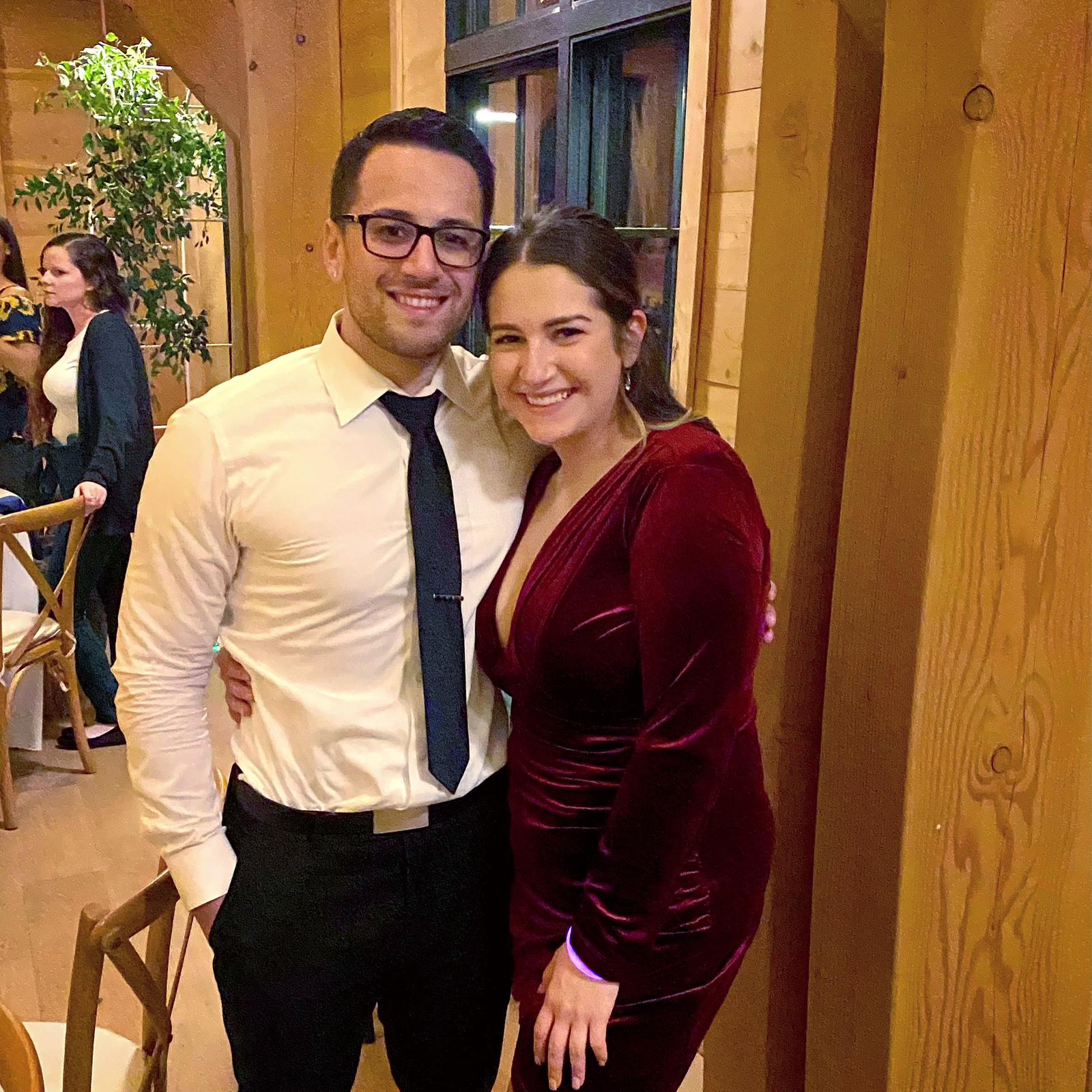 Our first wedding together!