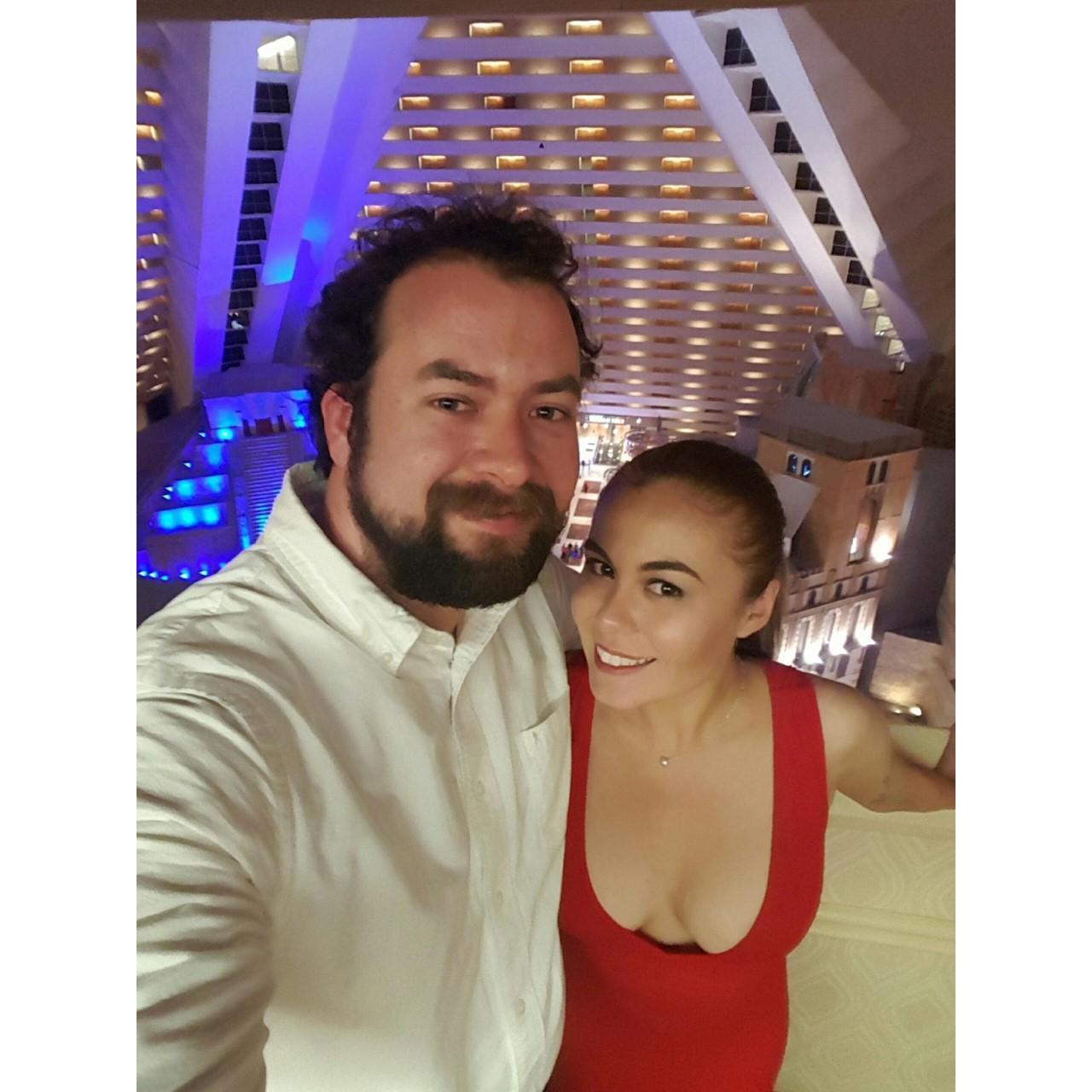 I had been wanting to stay at The Luxor since I was 7...our first lone trip together, he made it happen.