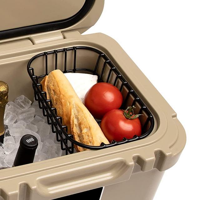 Cooler Basket for YETI Roadie 24 - Dry Goods Wire Rack for YETI Roadie Ice Chest - Compatible with YETI Roadie 24 Accessories, YETI Ice, YETI Cooler Straps, Tie Down Kits, and YETI Cooler Accessories