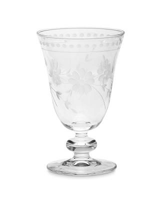 Vintage Etched Water Glasses, Set of 4