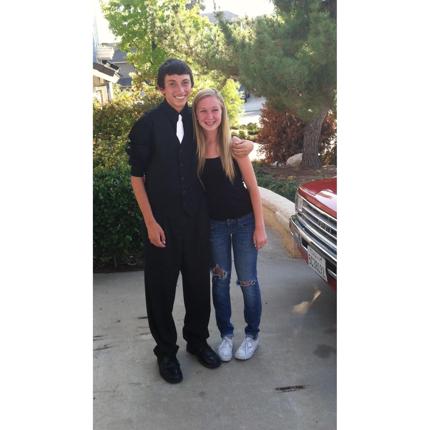 this is our first picture!! about one week as girlfriend/boyfriend!
