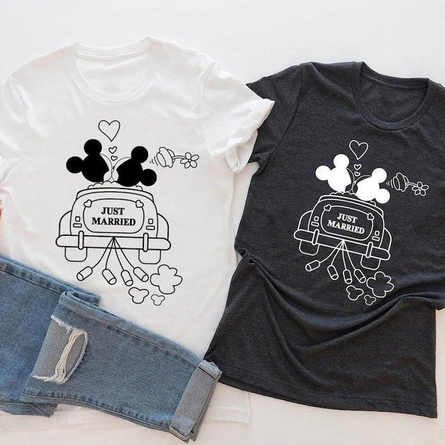 Just Married Disney Shirts
