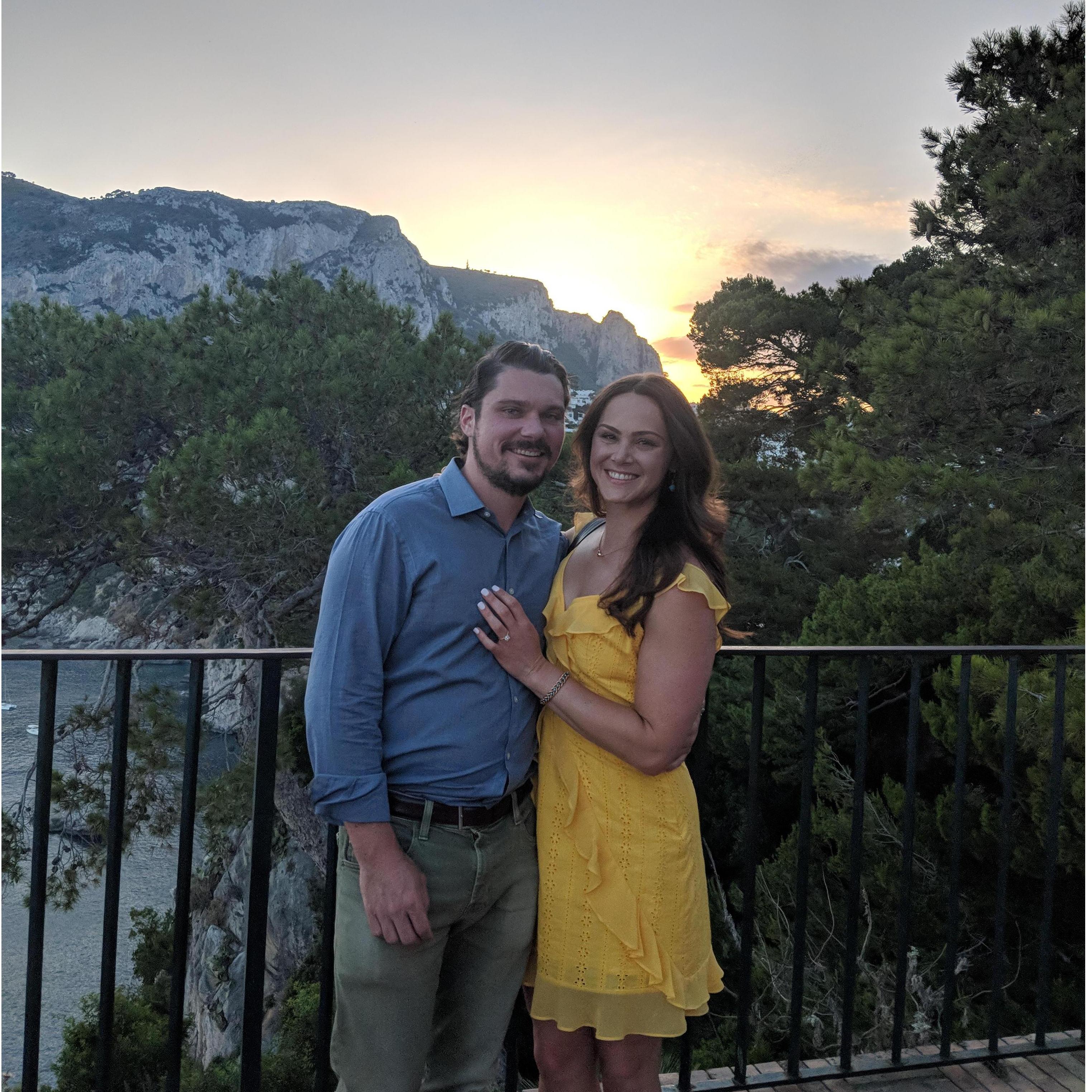 Right after Mark proposed!
