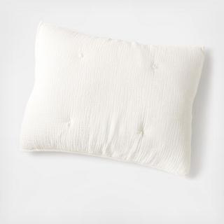 Aire Crinkle Cotton Blend Pillow Sham