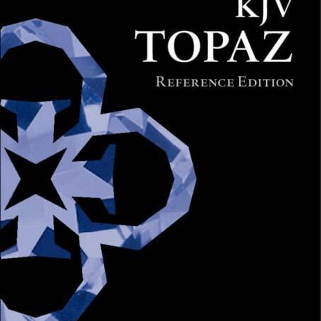 KJV Topaz Reference Edition, Dark Blue Goatskin Leather, KJ676:XRL
