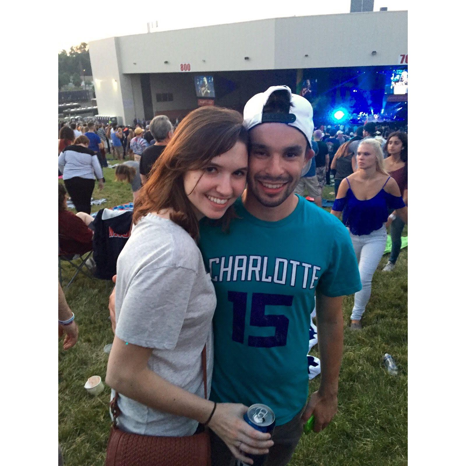 Our first (of many) Dave Matthews Band concerts.