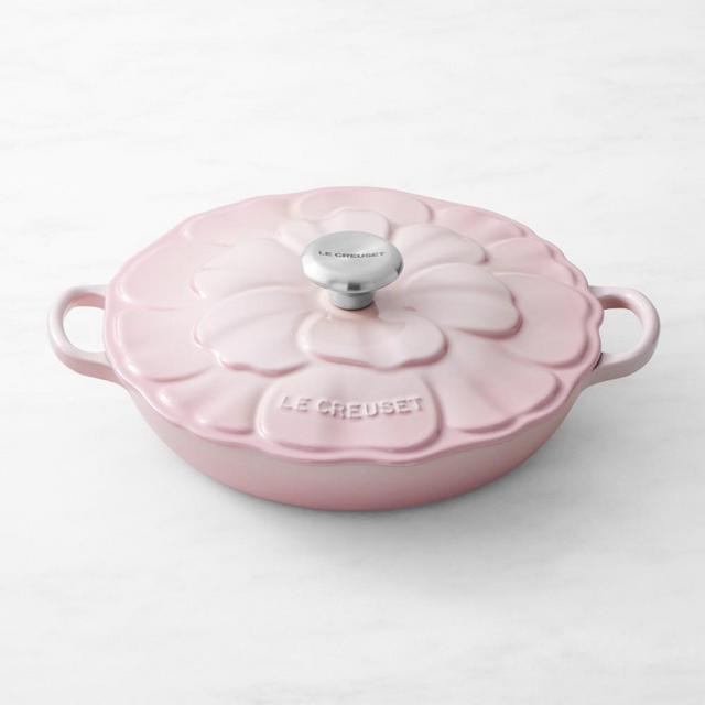 Le Creuset Enameled Cast Iron Petal Braiser, 2 1/4-Qt., Shell Pink