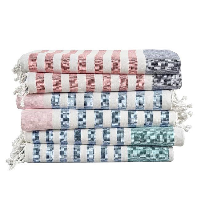LANE LINEN 100% Cotton Beach Towel with Bag 2 Piece Towels Oversized 39"x71" Pool Absorbent Extra Large Quick Dry Sand Travel Towel - Stripe