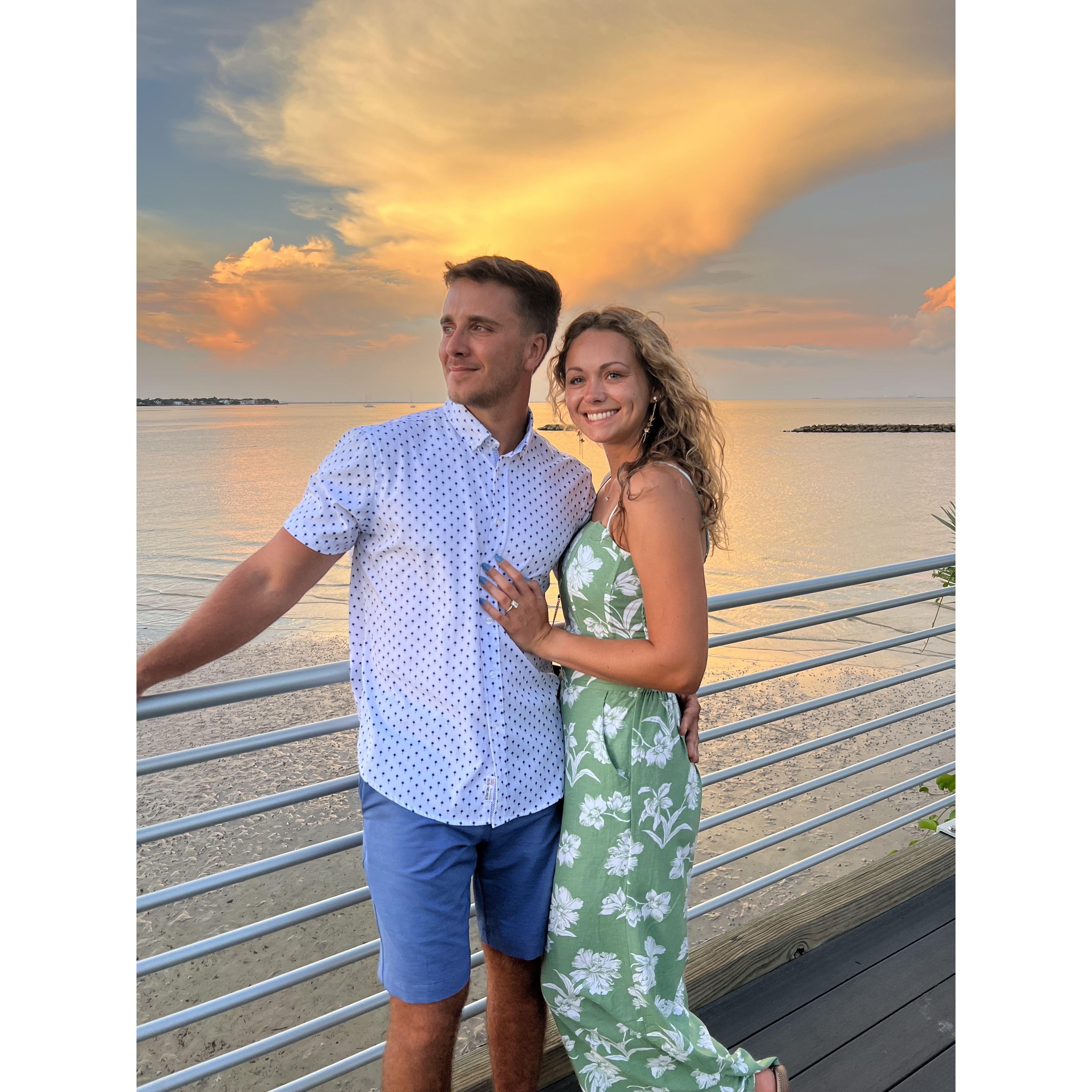 They had a blast celebrating their engagement weekend with friends.