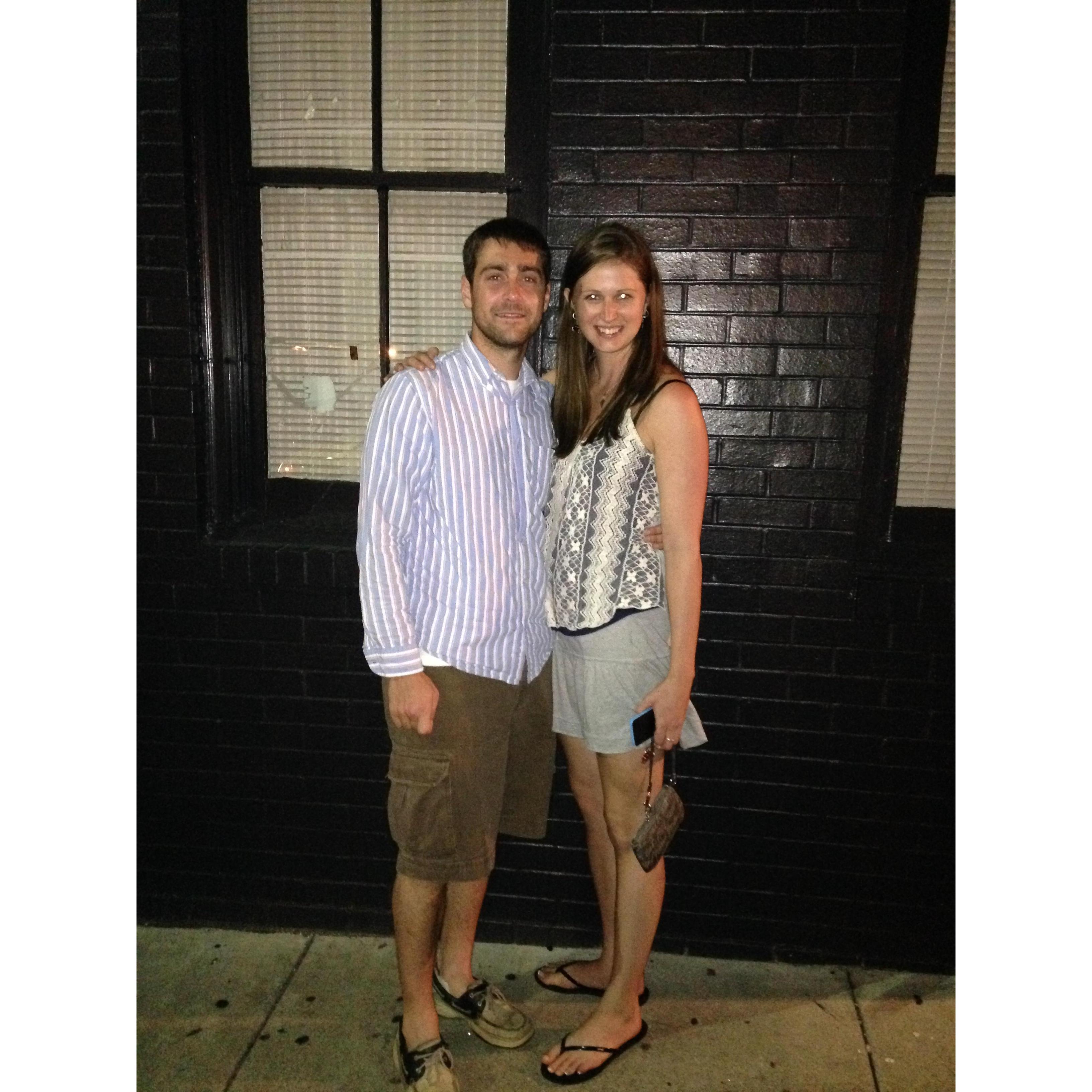 Our first photo together in summer of 2014