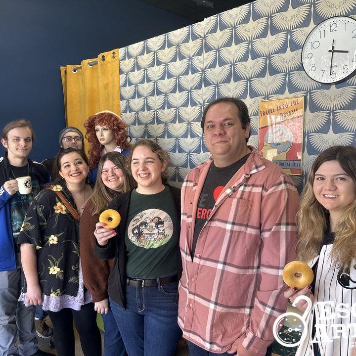 Kaitlyn and Nathanael with Baiden, Sabrina, Emily, Jacob, and Emily for Jacob's birthday