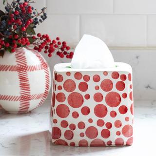 Mistletoe Bubble Tissue Box Cover
