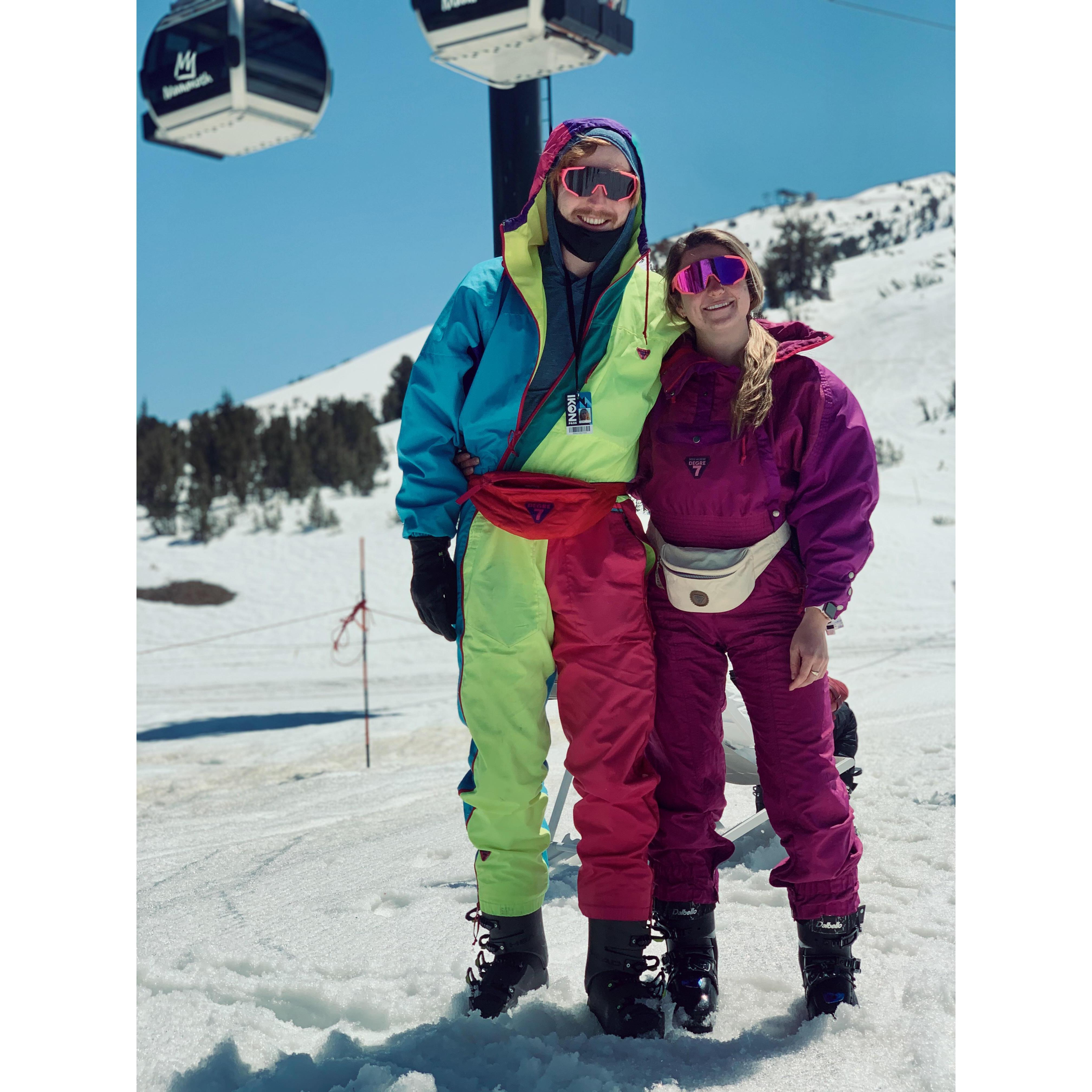 Rocking Degree 7 Spring skiing in Mammoth!