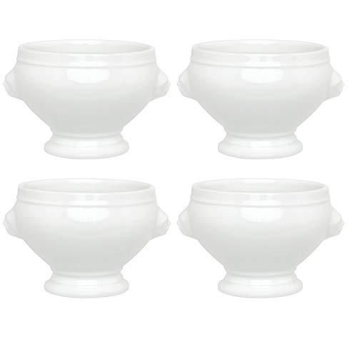 HIC Porcelain Lion's Head Bowl, 14-Ounces, Set of 4
