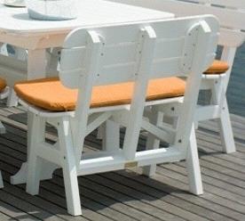 Seaside Casual Portsmouth 3 Foot Bench (044) - Light Grey