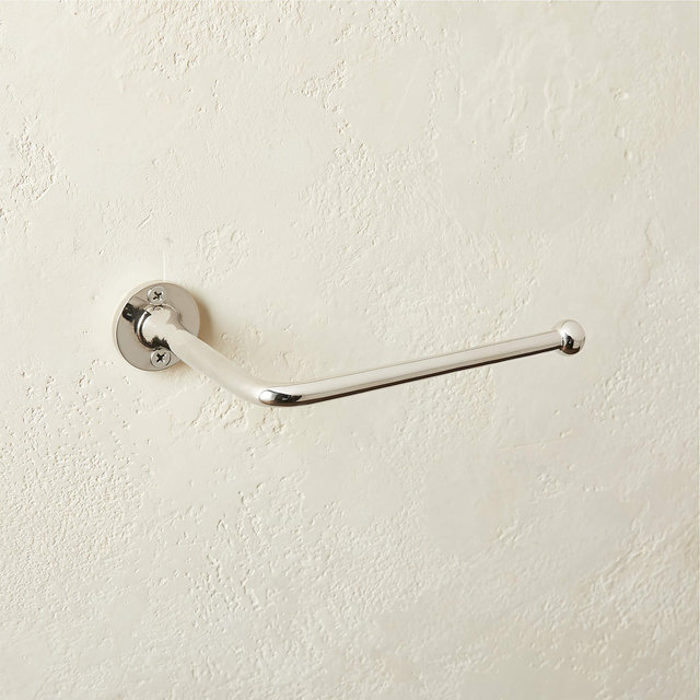Boule Polished Nickel Wall-Mounted Toilet Paper Holder