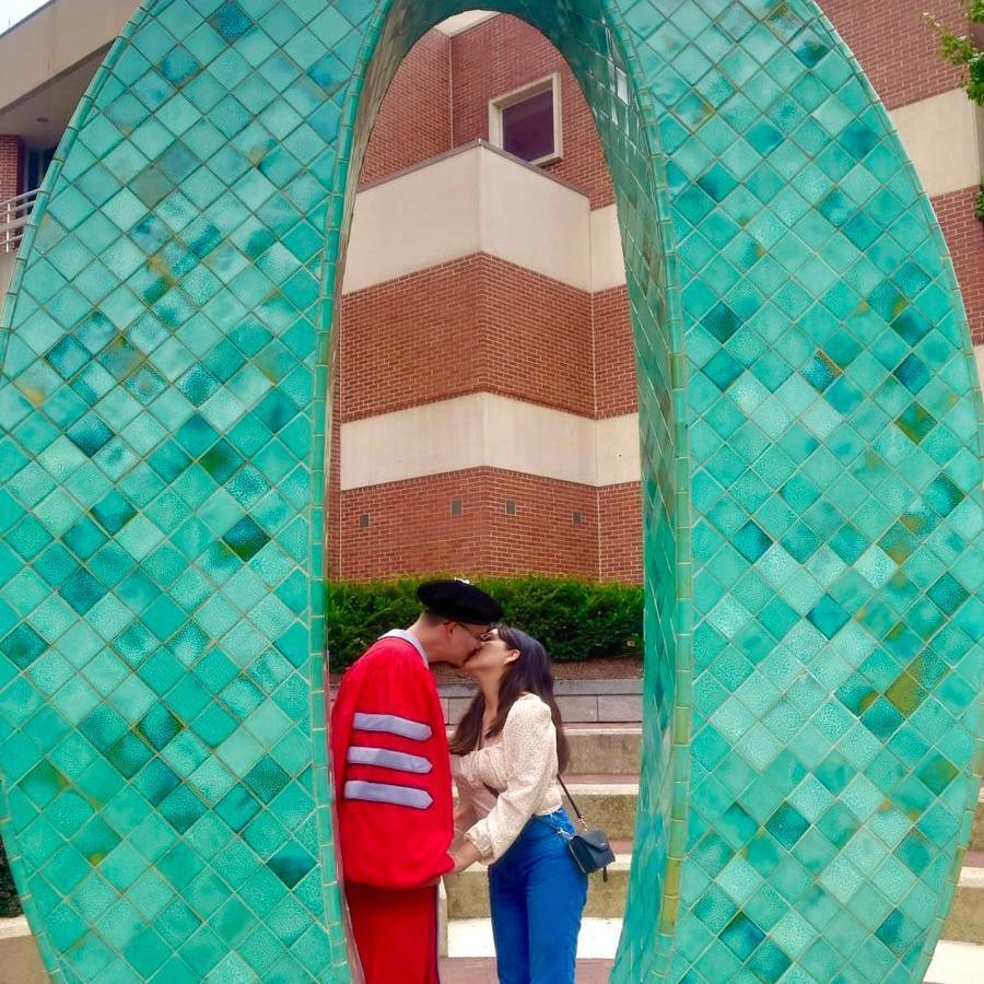 Una foto de graduación en el 0! ❣️ @ Garden of Constants, OSU