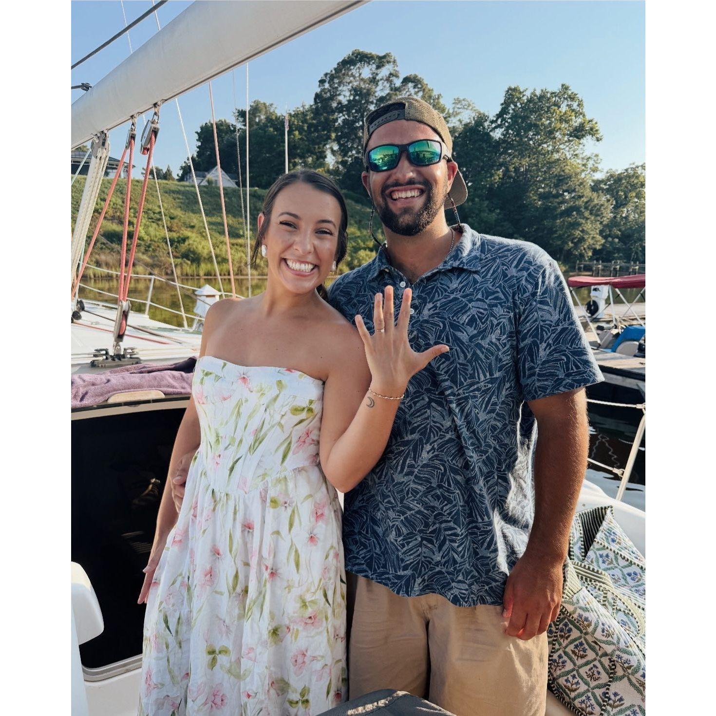 The day we got engaged in Urbanna! 7/25/25